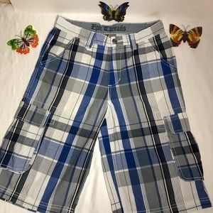 Epic Threads Cargo Shorts, Plaid, Size 18, NWOT, pet/smoke free home